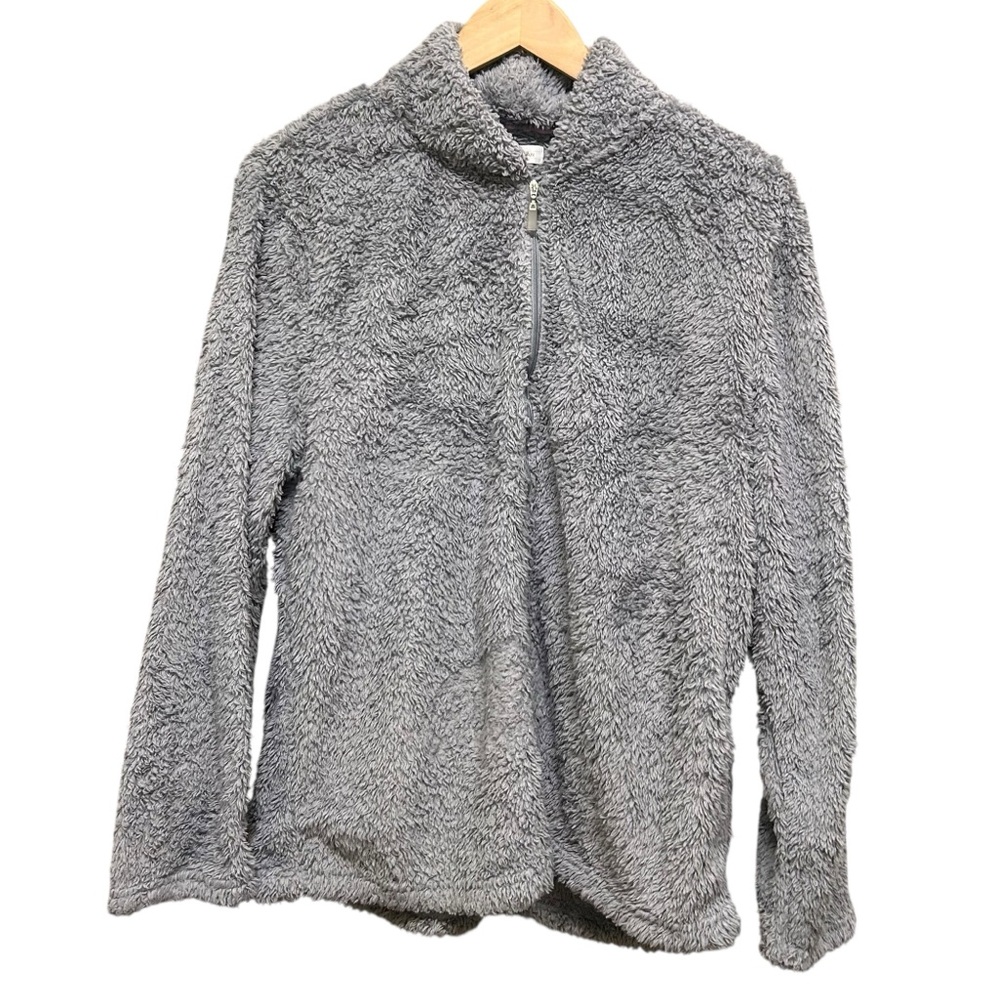 Carole Hockman Teddy Fleece Jacket Blue Size L
